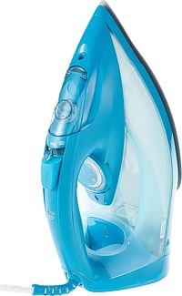 Philips Azur Steam Iron: 2600W - 50g/min - 230 SOS - SteamGlide Plus - 2m cord, 300ml - Quick Calc Release - Aqua/Blue GC4558/26.