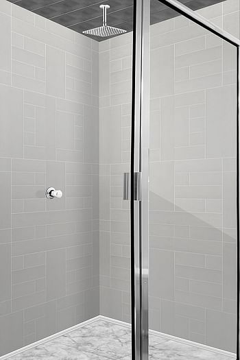 Hindware Brass Square Ultra Thin Chrome 300mm Rain Shower (Silver, F160062CP)