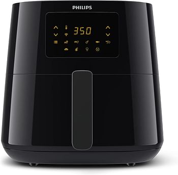 Philips Essential Connected XL 2.65lb/6.2L Capacity Digital Airfryer with Rapid Air Technology, Wi-Fi Connected (Kitchen+ App), Alexa Compatible, Black- HD9280/91