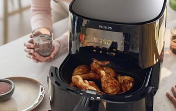 Philips Essential Connected XL 2.65lb/6.2L Capacity Digital Airfryer with Rapid Air Technology, Wi-Fi Connected (Kitchen+ App), Alexa Compatible, Black- HD9280/91