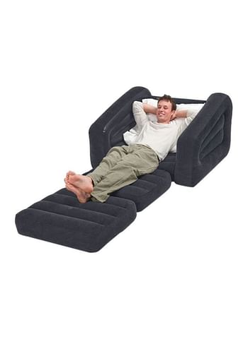 INTEX Multipurpose Inflatable Sofa Black 221x66x107cm