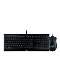 Cynosa Pro Keyboard With Deathadder 2000 Gaming Mouse Black/Green