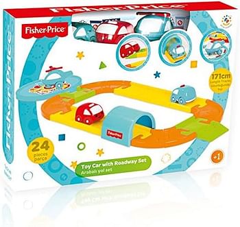Fisher Price For Toy Car With Roadway Set-113722