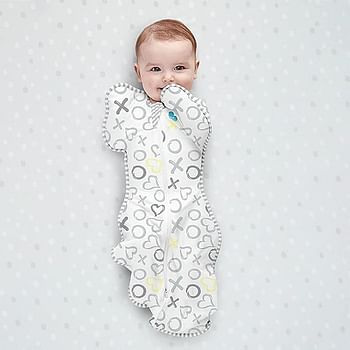 Love To Dream Swaddle Blanket. Newborn Essentials For 0 6 Months Baby Girls And Boys. 0.2 TOG Baby Sleeping Bag With Arms, Provides Comfortable And Quiet Sleep. Bamboo Fabric White, S, Small