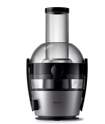Philips HR1863/22 New Viva Juicer,800W, Silver/Black/Clear, 2 Liter
