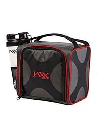 Fit&Fresh Multifunctional Insulated Cooler Lunch Bag Set Black/Grey/Red 9x7x8inch