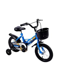 ديزرت ستار دراجة للأطفال حديثي المشي الفتيات والأولاد من فري ستايل سايكل مقاس 14 بوصة مع عجلات تدريب مع مسند لدراجة BMS، لون أزرق 14بوصة