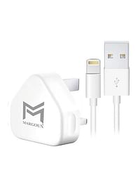 MARGOUN Wall Charger 5W USB Power Adapter with Lightning Cable for iPad mini 4/5 White