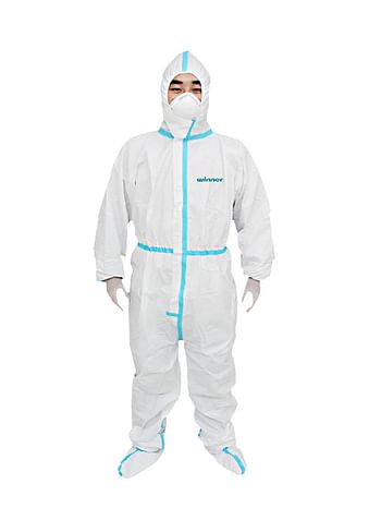 Protective Disposable Coverall Protective Suit White