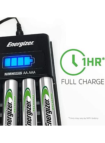 Energizer Mini Charger With Battery Silver