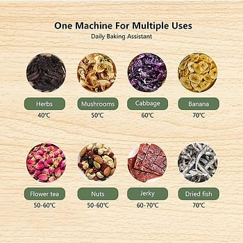 Biolomix Food Dehydrator Machine Bpa Free 5 Trays With Digital Timer And Temperature Control For Fruit Vegetable Meat Beef Jerky Bd1200E"Min