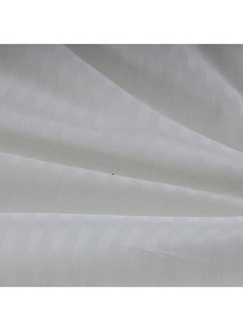 homes r us 3-Piece Queen Flat Sheet Set Cotton White 255 x 228cm
