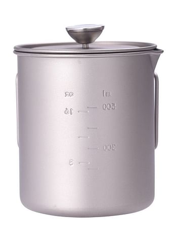LIXADA French Press Pot Silver 13.10 x 11.00 x 11.00cm