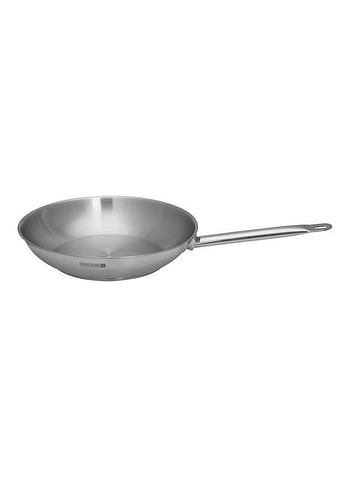 Highly Durable Constructed Frypan Silver 28x5.5cm