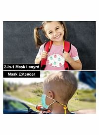 حبل أقنعة الوجه للأطفال ، حزام حامل قناع سلسلة للوجه قابل للتعديل