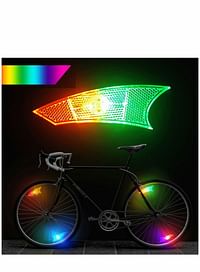 أضواء عجلة الدراجة LED 4 حزمة تكلم للعجلات الإطارات مقاوم للماء دراجة الانكسار عاكس أفضل متعة في الهواء الطلق معدات ركوب الدراجات للأطفال والمراهقين البالغين