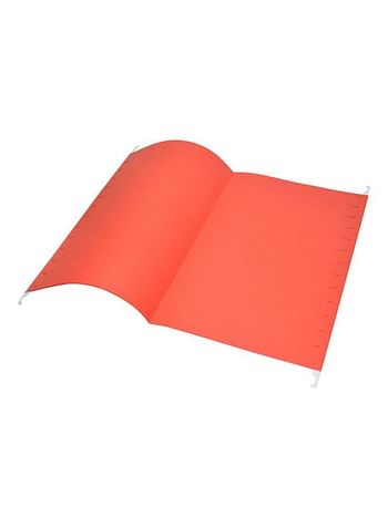 FIS 50-Piece Hanging File Folder Set Red