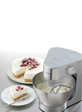 KENWOOD Kenwood Stand Mixer Kitchen Machine Prospero With Stainless Steel Bowl, K-Beater, Whisk, Dough Hook, Blender, Meat Grinder 4.3 L 900 W KM281SI Grey/Silver