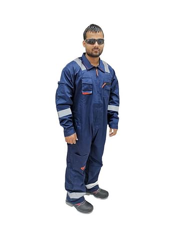 Particle Protection A40 Coverall Saftey Suit Navy XL