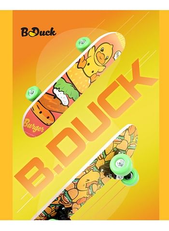 Four Wheel 17" Mini Skateboard For Beginners 7 Layer Canadian Maple Wood Beginners Double Kick Concave Complete Skateboard For Kids