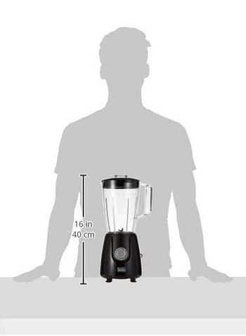 BLACK+DECKER Blender with Grinder Mill and Chopper 1.5 L 400 W BX440-B5 Black