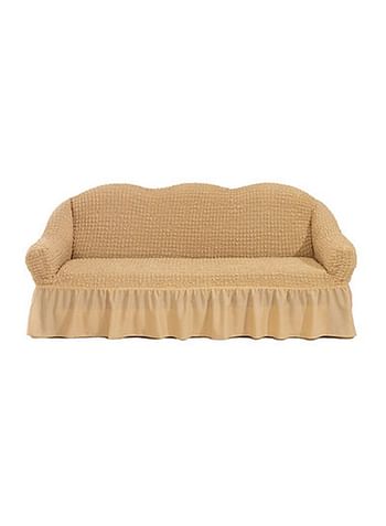 فابينني غطاء أريكة بنمط فقاعة جذاب بتفاصيل رائعة وتصميم جميل يكفي 3 مقاعد البيج الفاتح 11.8x4.7x16.8بوصة