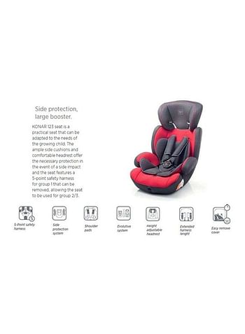 Babyauto Otar Konar Group 0+ Months Car Seat - Grey/Red