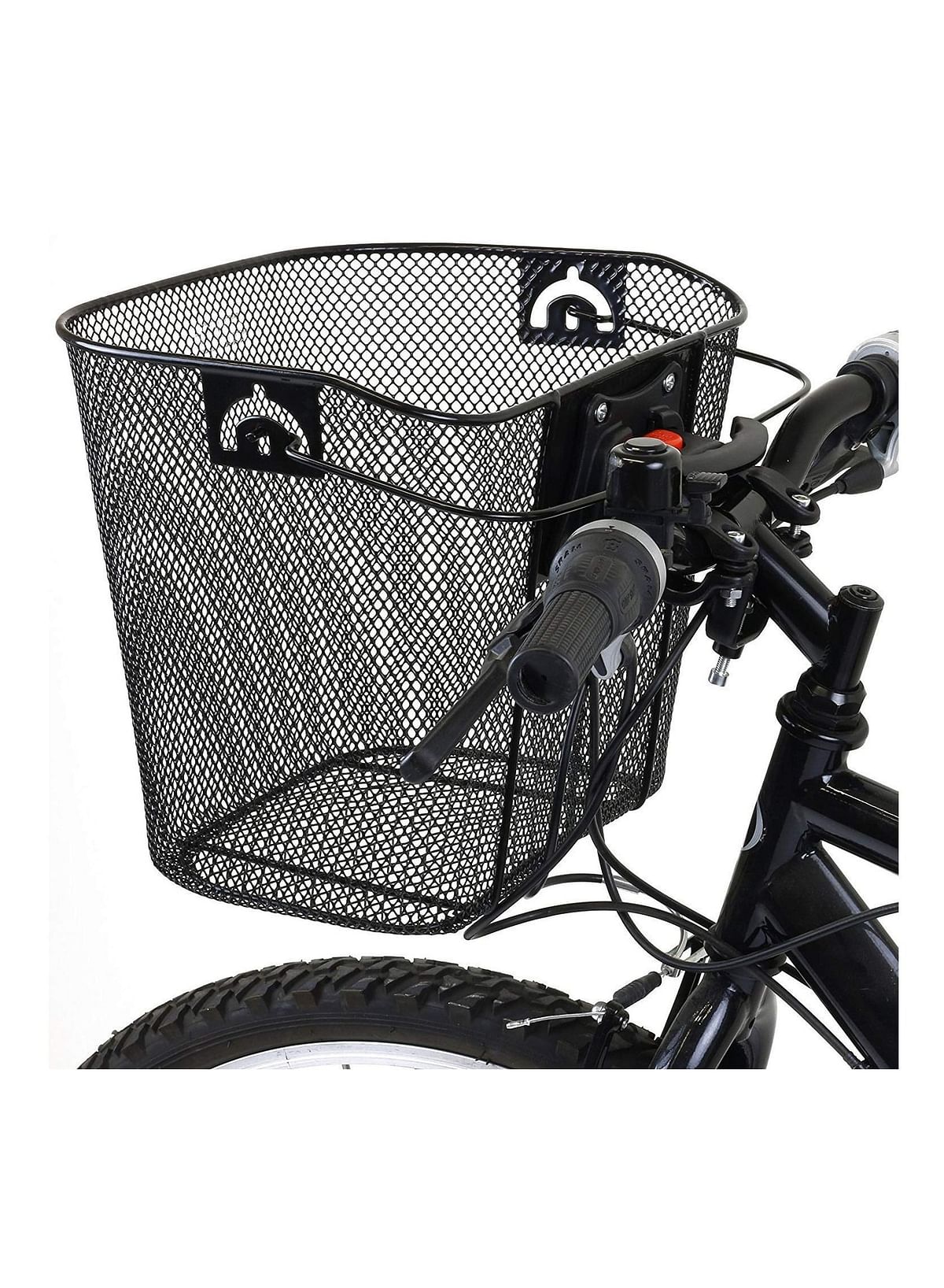 Bike Front Carrier Basket Pet Carrier Quick Release Basket designed Metal Mesh Basket for Front of Bicycle