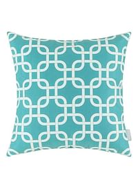 Bluelans Geometric Square Cushion Cover Teal 45x45centimeter