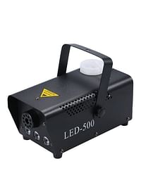 آلة ضباب لاسلكية بمصباح LED وجهاز تحكم عن بُعد أسود