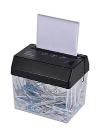 Portable Cutting Machine Tool With Letter Opener Wastebasket Clear/Black