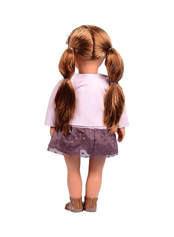 18 Inch Vienna Fashion Doll With Pink Leather Jacket With For Girls, 3+ Years 24.1x13x50.8cm 24.1x13x50.8cm