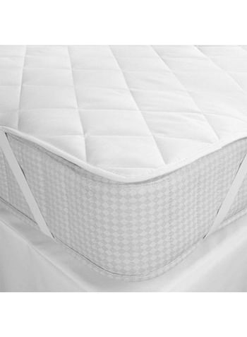 Comfy Mattress Protector of Microfiber With Rubber Edges Waterproof Cotton White 200x180cm