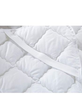 Comfy Mattress Protector of Microfiber With Rubber Edges Waterproof Cotton White 200x180cm