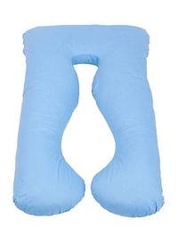 Belly Contoured Body U Shaped Extra Comfort Cuddler Pregnancy Pillow Light Blue