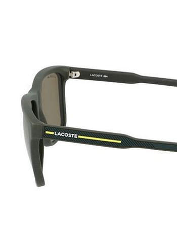 نظارة شمسية بإطار كامل مستطيل الشكل ومعدل - عدسات بمقاس: 57 مم للرجال