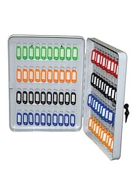 PARTNER 100-Hooks Portable Key Ring Storage Box Orange/Black/Green