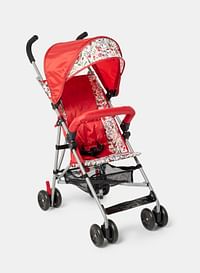 Lightweight Umbrella Baby Stroller Compact And Suitable For Travel With Adjustable Leg Rest Ideal For Newborn Baby To 3 Years لون أحمر