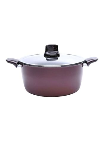 Tefal Pleasure Stew Pot With Lid Aluminum Non-Stick Red/Silver/Black 26cm