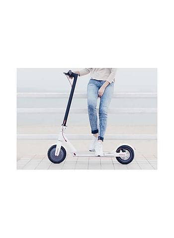 VLRA Electric Scooter Adults, 8.5 Inch Air Filled Tires, Long-Range Battery 250w, Easy Folding & Carry Design, Max 50KMPH, Ultra Lightweight, tubeless, Convenient and Fast Commuting 110cm