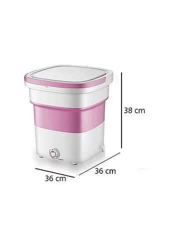 Portable Mini Folding Washing Machine 1.8 kg 135 W 2152008 Pink/White