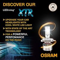 Osram Ledriving Xtr, H7 Led Headlight Lamps, Cool White Led Light, Off Road Only, 64210Dwxtr, Folding Box 2 Lamps