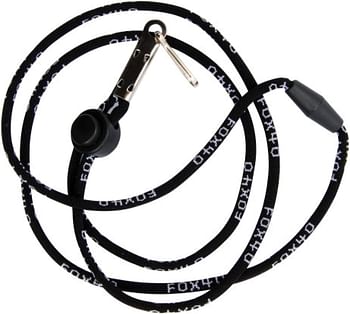 Fox 40 Sonik Blast CMG Official Whistle with Break Away Lanyard (Black)