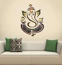 Decals Design Wall Sticker 'Modern Elegant Ganesha God For Pooja Room'