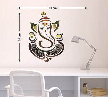 Decals Design Wall Sticker 'Modern Elegant Ganesha God For Pooja Room'