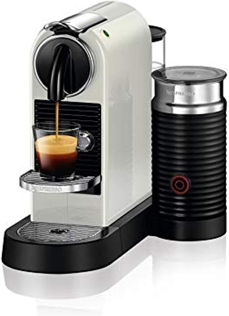 NESPRESSO Citiz and Milk D123 White Coffee Machine