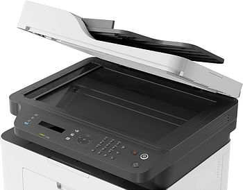 طابعة HP Laser MFP 137fnw متعددة المهام لطباعة ونسخ ومسح وإرسال فاكسات - اللون: أبيض [4ZB84A]