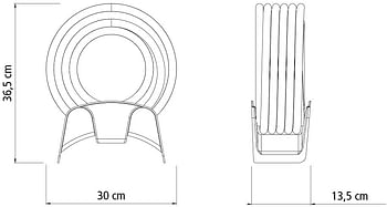 Tramontina Super Flex 1/2" garden hose, 25 meters, quick connectors, sprayer and hose wall rack