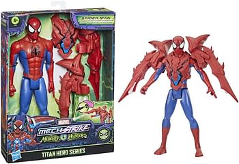 Marvel Avengers Mech Strike Monster Hunters Titan Hero Series Hunter Suit Spider Man Toy, 12 Inch Scale Figure, Toys For Kids Ages 4 And Up, Multi color, One Size