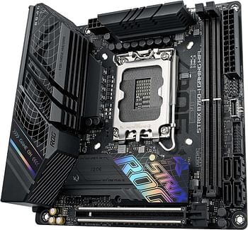 ASUS ROG Strix B760-I Gaming WiFi, Intel B760 12th and 13th Gen, LGA 1700, mini-ITX motherboard, 8 + 1 power stages, DDR5 - Black